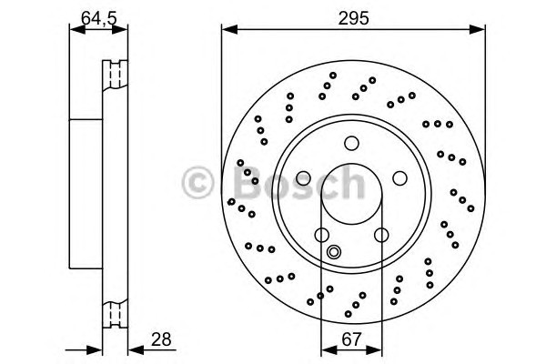 0986479331 BOSCH Диск тормозной