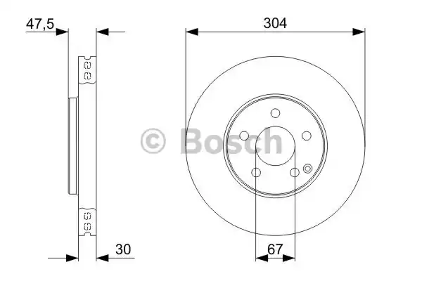 Тормозные диски BOSCH 0986479333