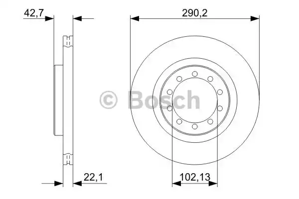 0986479343 BOSCH Тормозные диски