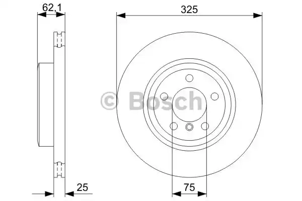 Тормозной диск BOSCH 0986479348