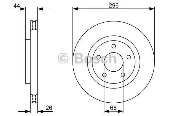 Тормозной диск BOSCH 0986479358