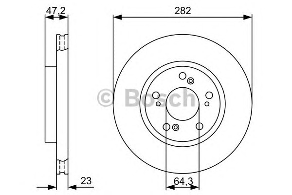 Тормозные диски BOSCH 0986479365