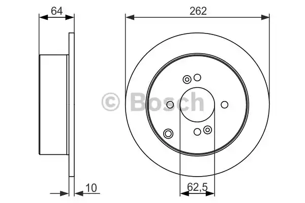 0986479371 BOSCH Тормозные диски