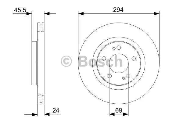 0986479372 BOSCH Тормозные диски