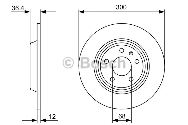 0986479382 BOSCH Тормозные диски