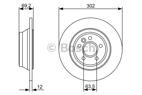 Тормозные диски BOSCH 0986479396