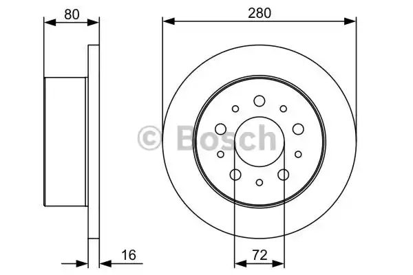 0986479399 BOSCH Тормозные диски