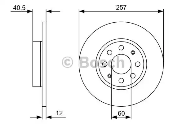 0986479402 BOSCH Тормозной диск