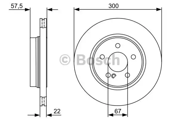 Тормозной диск BOSCH 0986479411