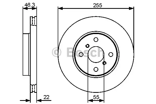 0986479430 BOSCH Тормозные диски