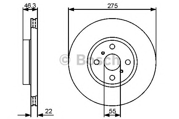 0986479431 BOSCH Диск тормозной