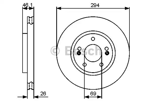 Тормозной диск BOSCH 0986479434