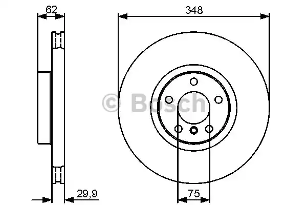 Тормозные диски BOSCH 0986479436