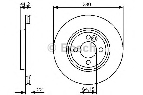 Тормозной диск BOSCH 0986479437