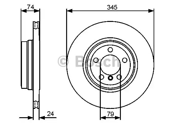 Тормозные диски BOSCH 0986479440