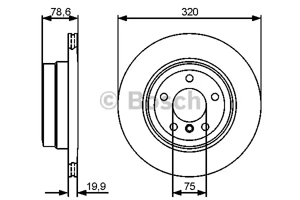 Тормозные диски BOSCH 0986479442