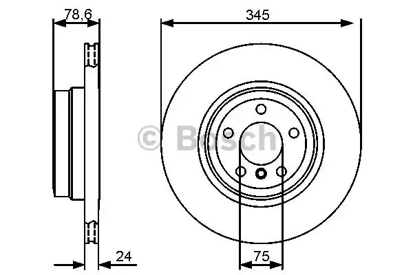 Тормозные диски BOSCH 0986479443