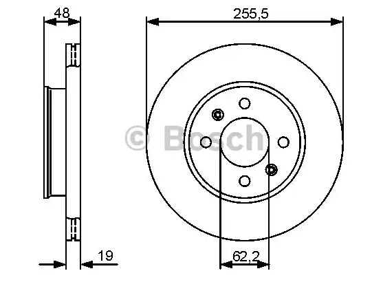 0986479459 BOSCH Тормозной диск