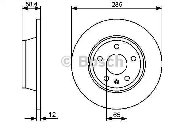 Тормозной диск BOSCH 0986479465