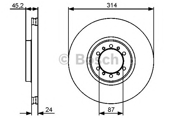 Тормозные диски BOSCH 0986479469