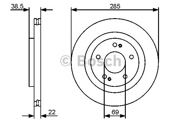 Тормозной диск BOSCH 0986479470