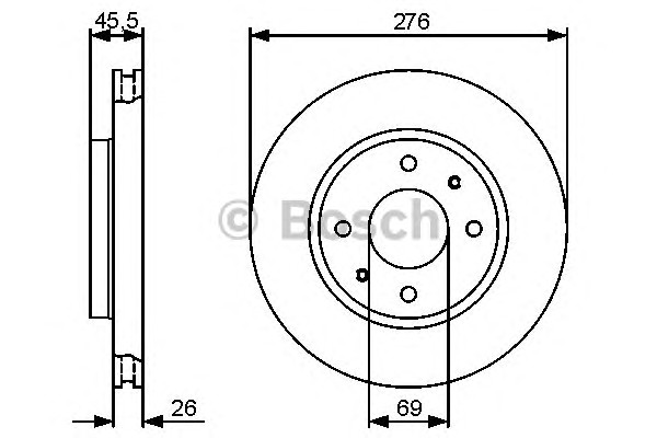 Тормозные диски BOSCH 0986479471