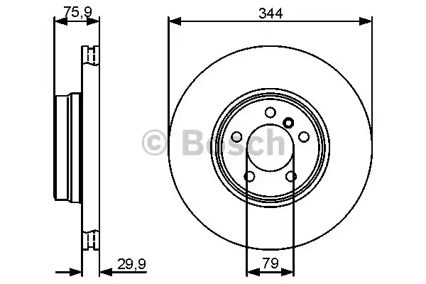 Тормозные диски BOSCH 0986479475