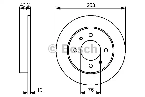 Тормозной диск BOSCH 0986479484