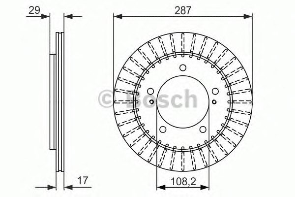 Тормозной диск BOSCH 0986479486