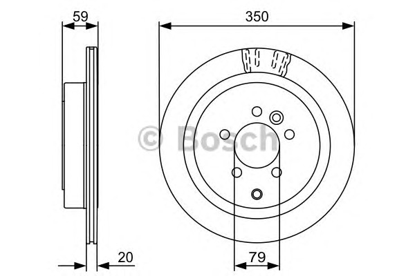 0986479492 BOSCH Тормозные диски