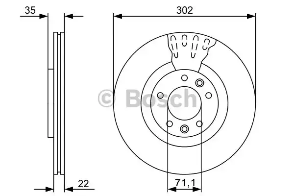 Тормозные диски BOSCH 0986479500