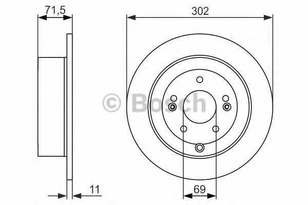 0986479509 BOSCH Тормозные диски