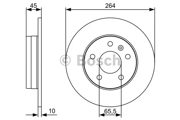 0986479516 BOSCH Тормозные диски