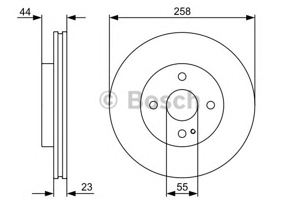 0986479541 BOSCH Тормозные диски