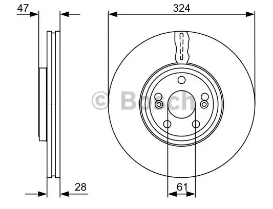 Тормозной диск BOSCH 0986479565