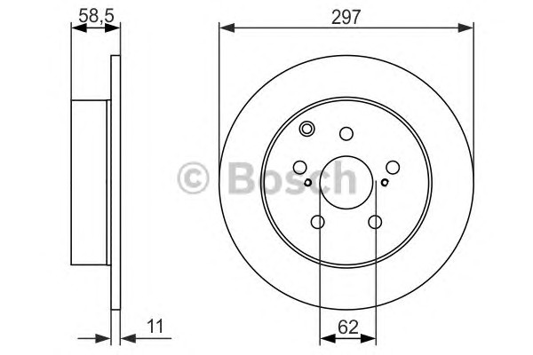 Тормозной диск BOSCH 0986479574