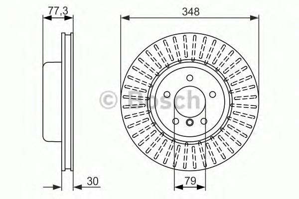 0986479584 BOSCH Тормозные диски