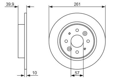 Тормозные диски BOSCH 0986479597
