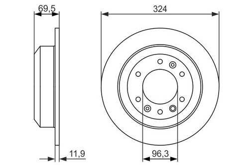 Тормозные диски BOSCH 0986479598