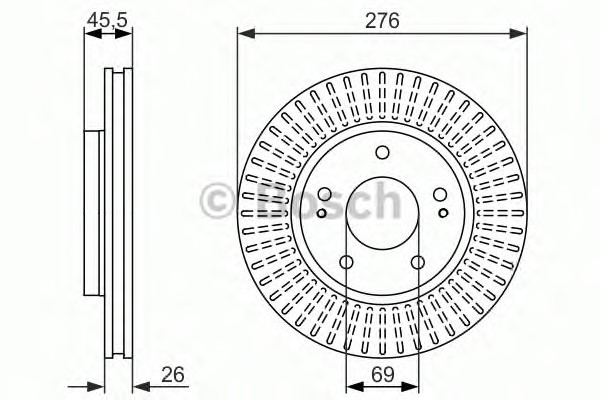 Тормозные диски BOSCH 0986479604