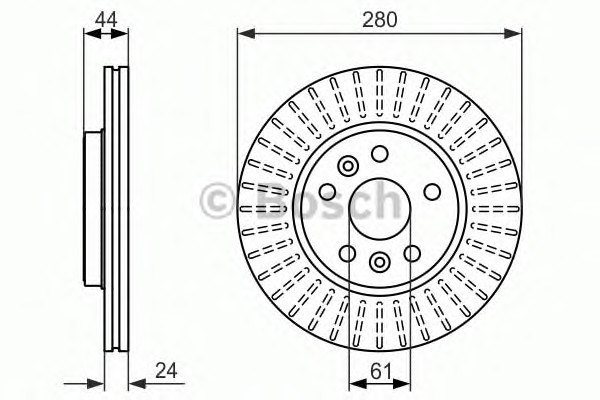 Тормозной диск BOSCH 0986479611