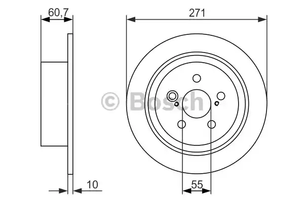 0986479613 BOSCH Тормозной диск