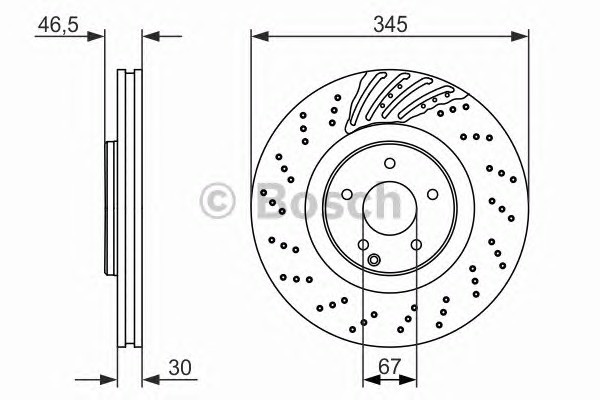 0986479651 BOSCH Диск тормозной