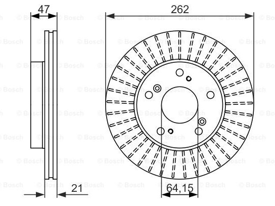 Тормозные диски BOSCH 0986479687