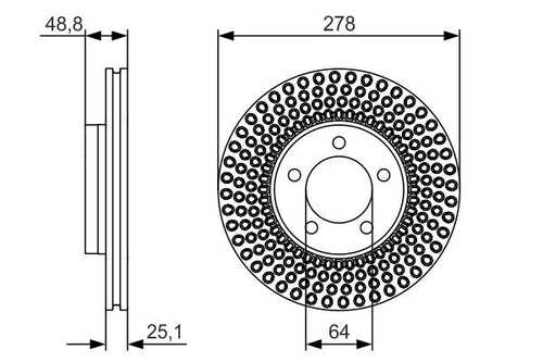 0986479699 BOSCH Тормозные диски