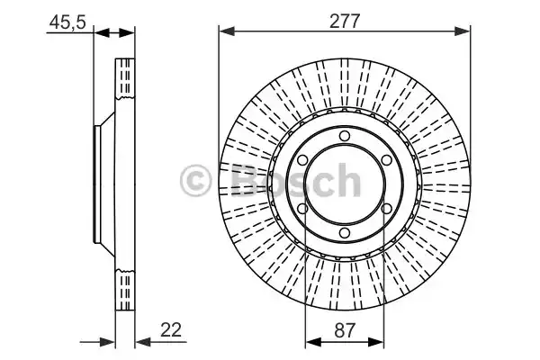 Тормозной диск BOSCH 0986479702