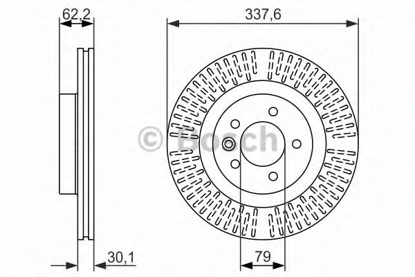 Диск тормозной BOSCH 0986479705