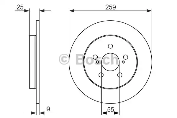 Тормозной диск BOSCH 0986479721