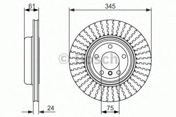 0986479729 BOSCH Тормозные диски