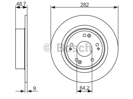 Тормозные диски BOSCH 0986479738